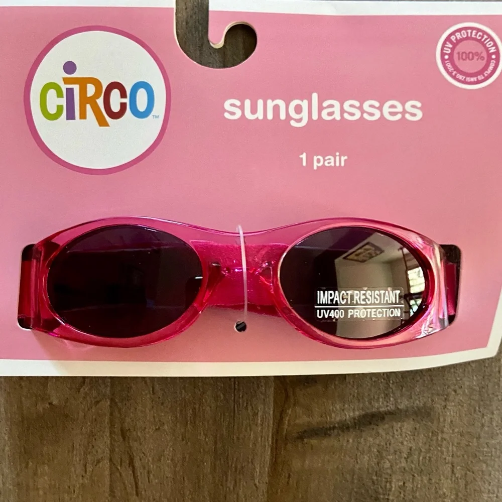 Circo Baby Toddler Sunglasses in Pink w/Flexible Adjustable Band UV Protecting